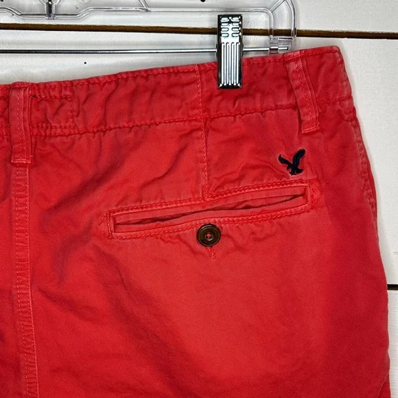 American Eagle Outfitters Classic Fit Red Men's Shorts - Picture 7 of 9